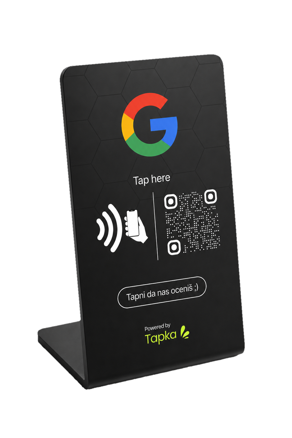 Tapka Stalak za Google Recenzije 2.0 - Crni