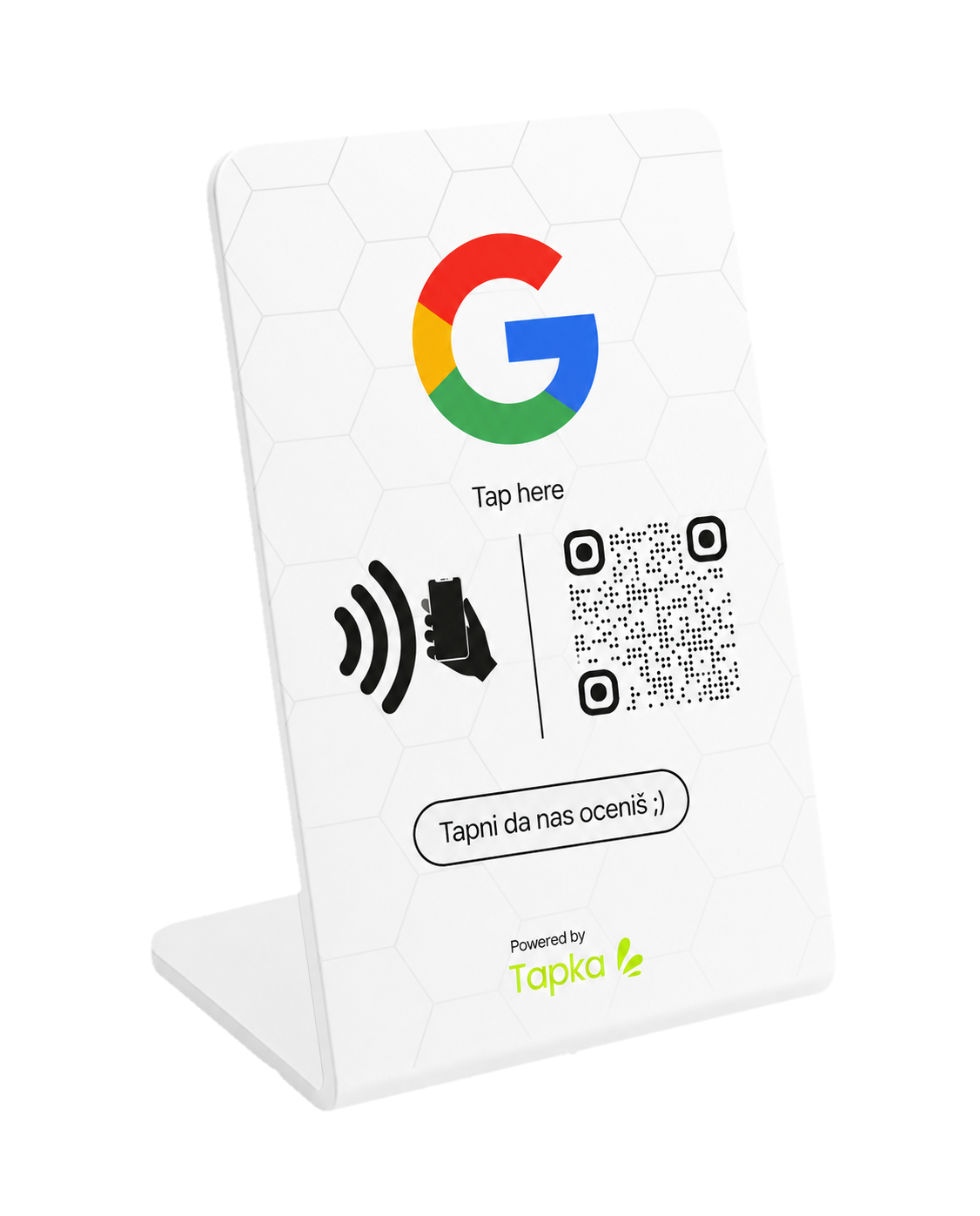 Tapka Stalak za Google Recenzije 2.0 - Beli